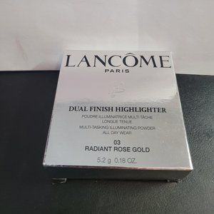 Brand New Lancome Dual Finish Highlighter 03 Radiant Rose Gold